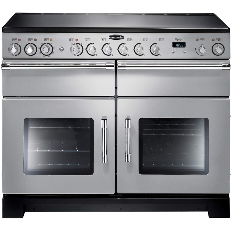 Rangemaster 81030 Excel 110cm Electric Range Cooker With Ceramic Hob - Silver