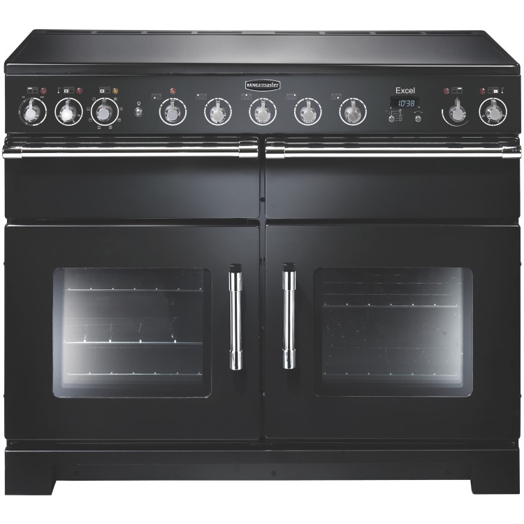 Rangemaster 97430 Excel 110cm Electric Range Cooker With Induction Hob - Black