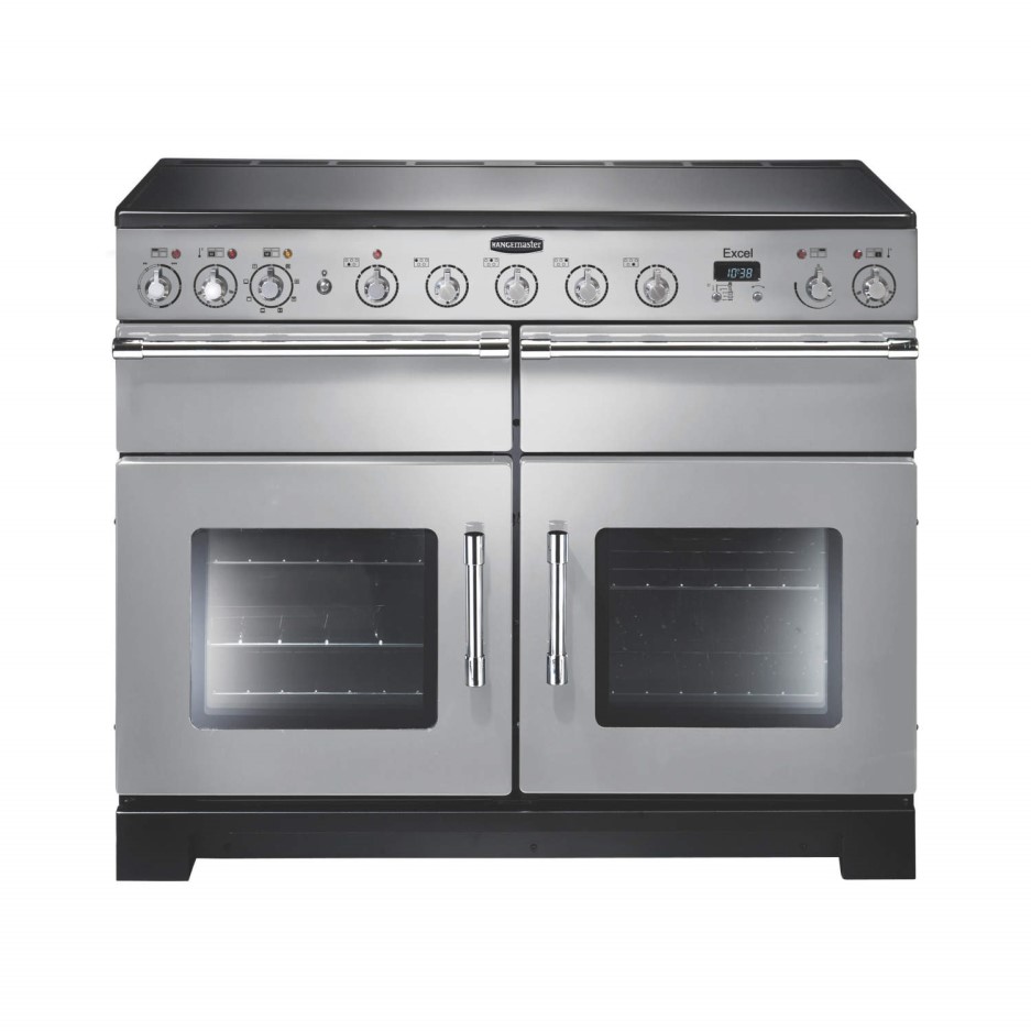 Rangemaster 97450 Excel 110cm Electric Range Cooker With Induction Hob Silver EXL110EISIC