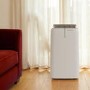 electriQ EcoSilent 14000 BTU Smart Portable Air Conditioner HEPA-Ready with Quiet DC Fan & Sleep Mode