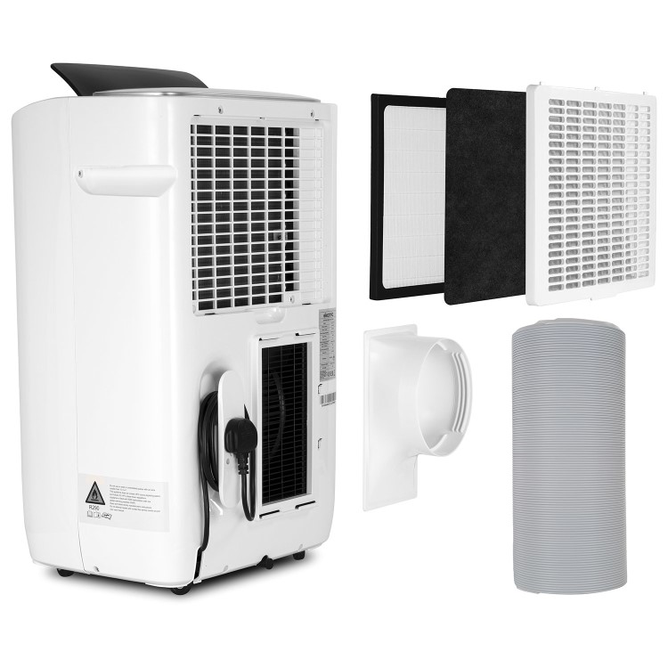 electriQ EcoSilent 10500 BTU Smart Portable Air Conditioner with Air Purifier and Heat Pump 