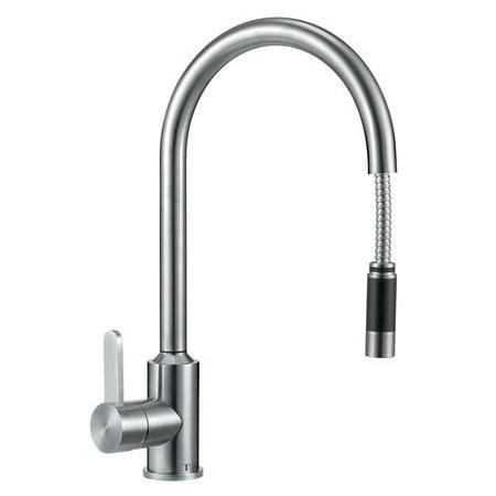 Taylor & Moore Eden Single Lever Stainless Steel Tap with Pull out Spray