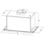 electriQ 52cm Canopy Cooker Hood with Gesture Controls - Black