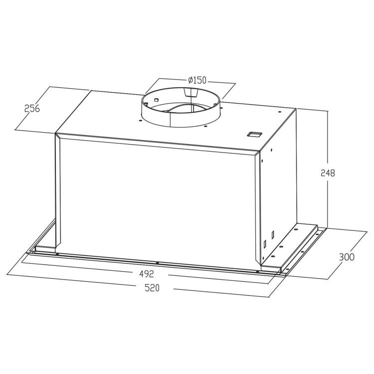 electriQ 52cm Canopy Cooker Hood with Gesture Controls - Black