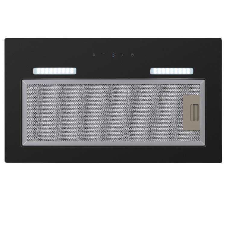 electriQ 52cm Canopy Cooker Hood with Gesture Controls - Black