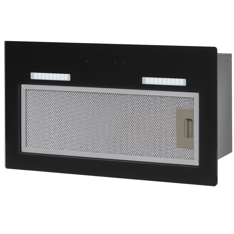 electriQ 52cm Canopy Cooker Hood with Gesture Controls - Black