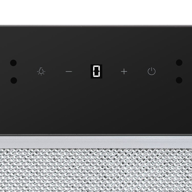 electriQ 52cm Canopy Cooker Hood with Gesture Controls - Black