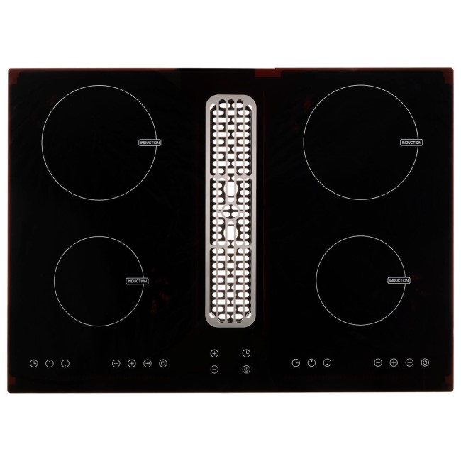 electriQ 70cm Induction Hob with Built In Extractor 3 Custom Coloured