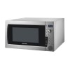 GRADE A1 - electriQ 1250W 60L Programmable Commercial Microwave with Humidity Sensor for Commercial Kitchens &amp; Catering - Silver