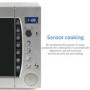 GRADE A2 - electriQ 1250W 60L Large Capacity Programmable Commercial Microwave with Humidity Sensor for Commercial Kitchens & Catering - Silver
