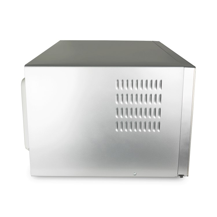 GRADE A2 - electriQ 1250W 60L Large Capacity Programmable Commercial Microwave with Humidity Sensor for Commercial Kitchens & Catering - Silver