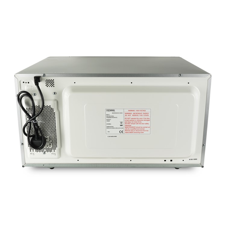 GRADE A2 - electriQ 1250W 60L Large Capacity Programmable Commercial Microwave with Humidity Sensor for Commercial Kitchens & Catering - Silver