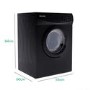 electriQ 7kg Vented Tumble Dryer - Black