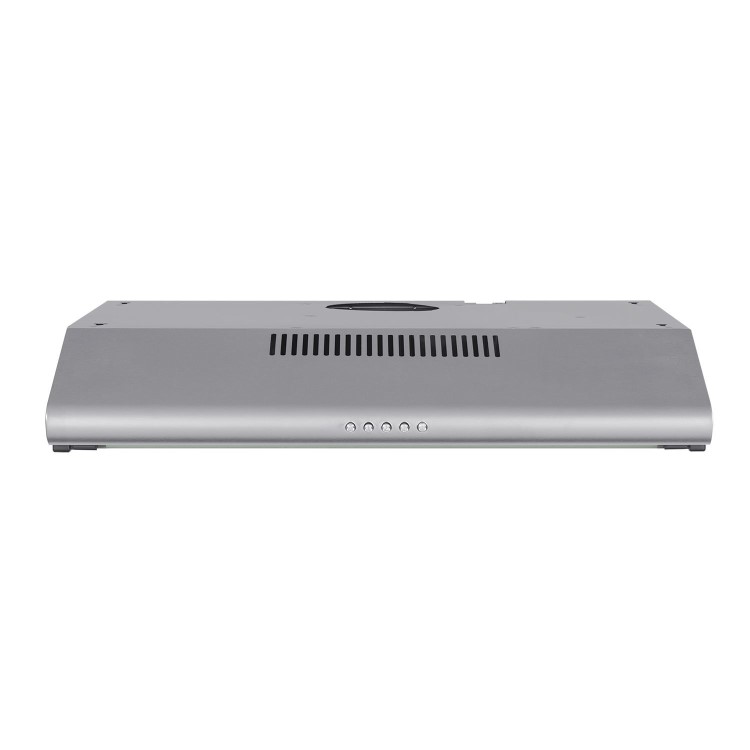 Refurbished electriQ Eiqtmvisorsteel 60cm Top & Rear Venting Visor Cooker Hood Stainless Steel