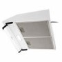 Refurbished electriQ 60cm White Visor Cooker Hood with Glass Front - Top & Rear Venting - 5 Year warranty