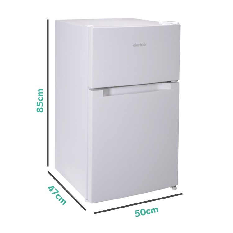 Refurbished electriQ Eiqucffwh Freestanding 86 Litre 60/40 Fridge Freezer