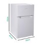 Refurbished electriQ Eiqucffwh Freestanding 86 Litre 60/40 Fridge Freezer