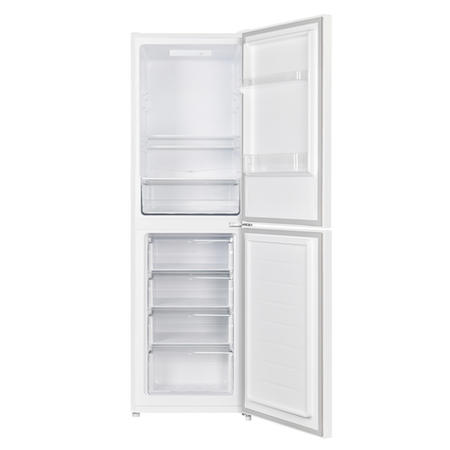 GRADE A2 - electriQ 50/50 55CM Fridge Freezer in white with Low Frost