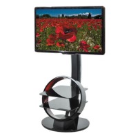 Ateca Circle Black and Red Cantilever TV Stand - up to 50 Inch