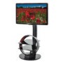 Ateca Circle Black and Red Cantilever TV Stand - up to 50 Inch