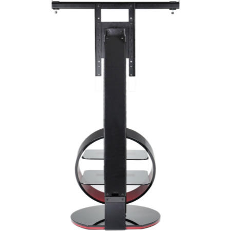Ateca Circle Black and Red Cantilever TV Stand - up to 50 Inch