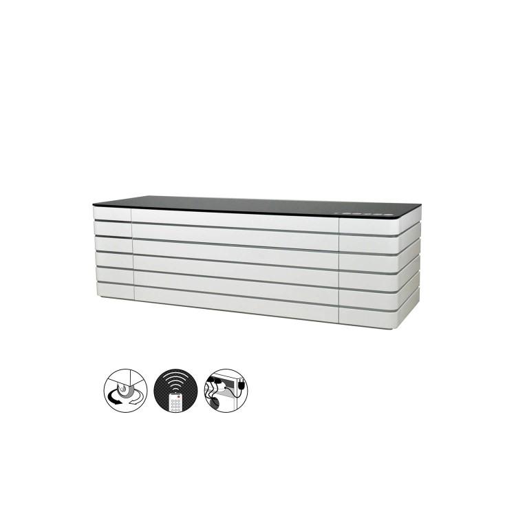 Norstone Baho White TV Cabinet - Up to 65 Inch 