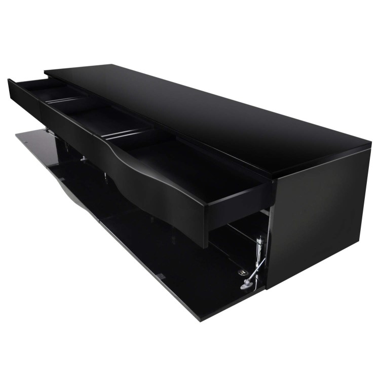 Norstone Cikor Black TV Cabinet - Up to 80 Inch 