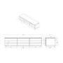Norstone Cikor Black TV Cabinet - Up to 80 Inch 