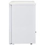 White Knight F085H 55cm Wide Freestanding Upright Under Counter Freezer - White