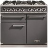 Falcon 10218 - 1000 Deluxe Dual Fuel Range Cooker - Slate - Gloss Pan Stands
