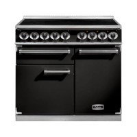 Falcon Deluxe 100cm Electric Range Cooker with Induction Hob - Black