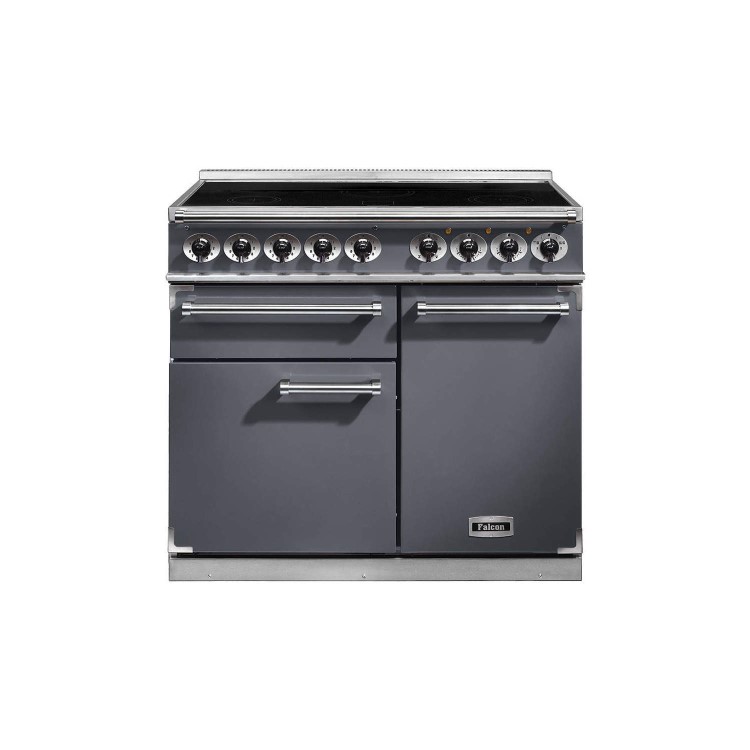 Falcon 1000 Deluxe 100cm Electric Range Cooker With Induction Hob - Slate