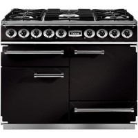 Refurbished Falcon Deluxe F1092DXDFBLCM 110cm Dual Fuel Range Cooker Black