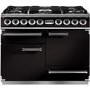 Falcon 69200 - 1092 Deluxe 110cm Dual Fuel Range Cooker - Black And Brass - Gloss Pan Stands