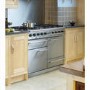 Falcon 76800 - 1092 Deluxe 110cm Dual Fuel Range Cooker - Cream And Brass - Matt Pan Stands