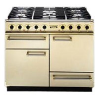 Falcon 76800 - 1092 Deluxe 110cm Dual Fuel Range Cooker - Cream And Brass - Matt Pan Stands