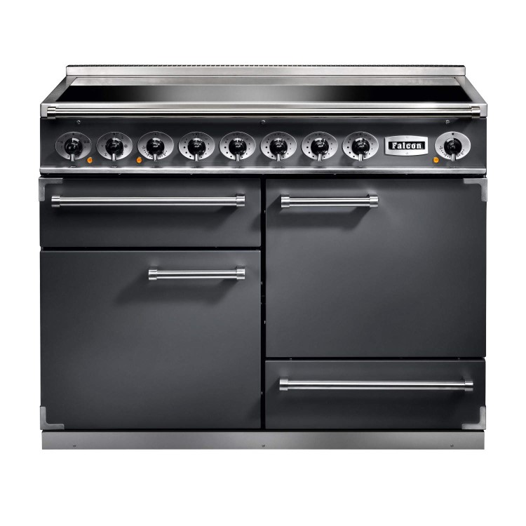 Falcon Deluxe 110cm Electric Induction Range Cooker - Slate Grey