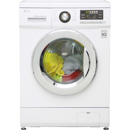 GRADE A2 - LG F1296TDA 6 Motion Direct Drive 8kg 1200rpm Freestanding Washing Machine White