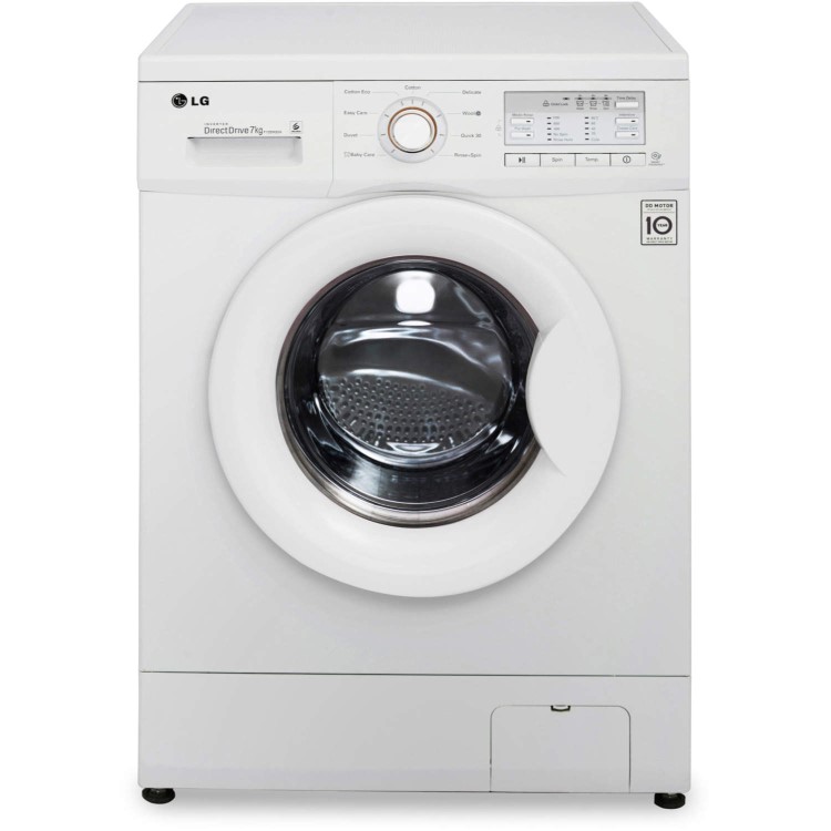 LG F12B9QDA White 7kg 1200 Spin Direct Drive Freestanding Washing Machine