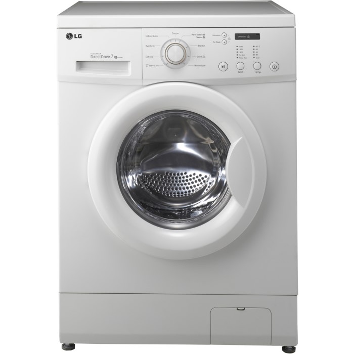 LG F12C3QD Direct Drive 7kg 1200rpm Freestanding Washing MachineWhite