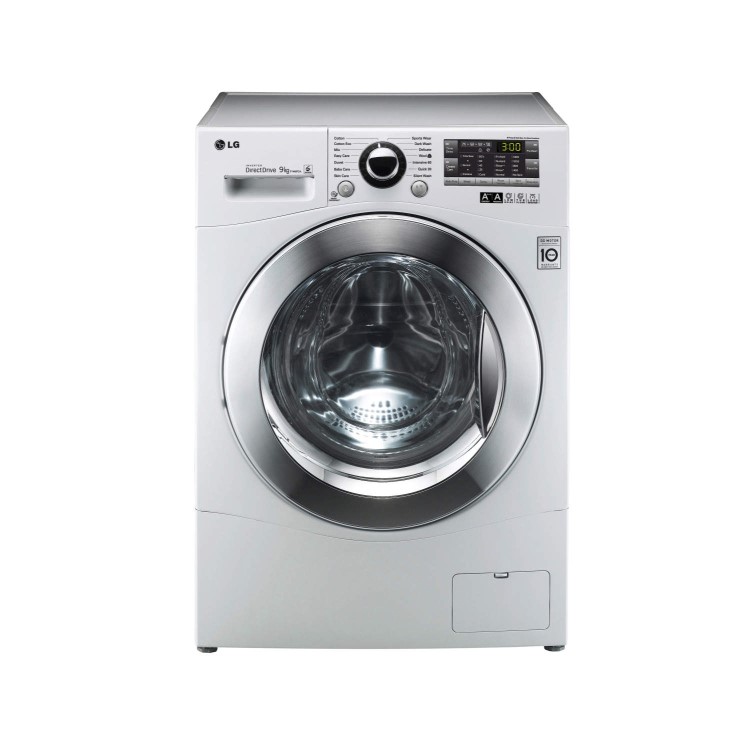 GRADE A3 - Heavy cosmetic damage - LG F14A8FDA 9kg 1400rpm Direct Drive Freestanding Washing Machine White