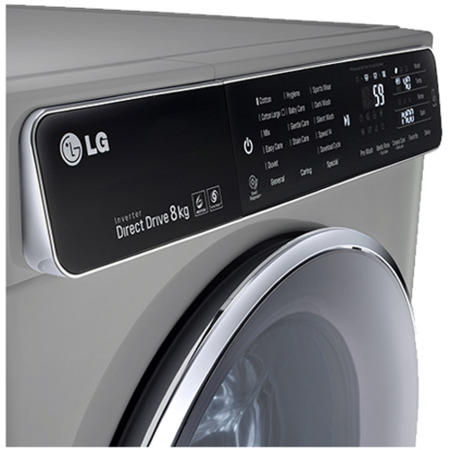 LG F14U1TCN6 Direct Drive 8KG 1400rpmFreestanding Washing Machine stainless steel