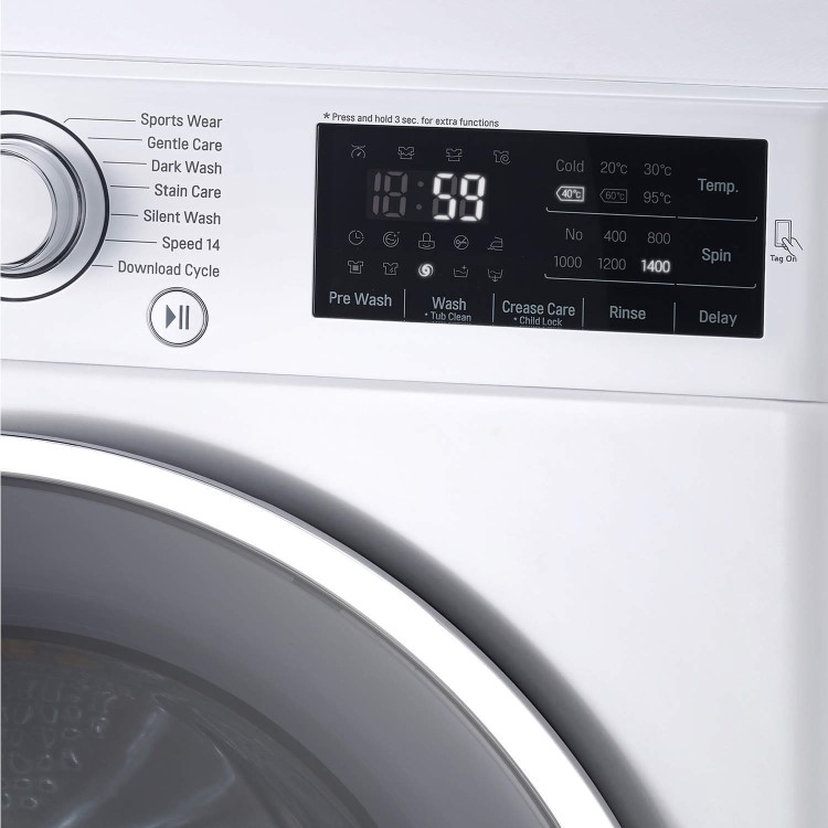 LG F14U2TDN0 8kg 1400rpm 6Motion Direct Drive Freestanding Washing Machine White