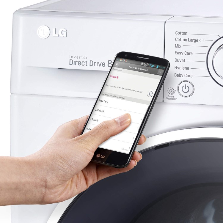 LG F14U2TDN0 8kg 1400rpm 6Motion Direct Drive Freestanding Washing Machine White