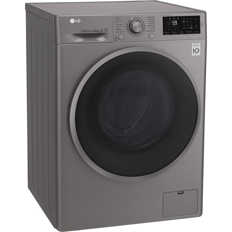 GRADE A2 - LG F2J6TN8S 8kg 1200rpm Freestanding Washing Machine - Shiny Steel