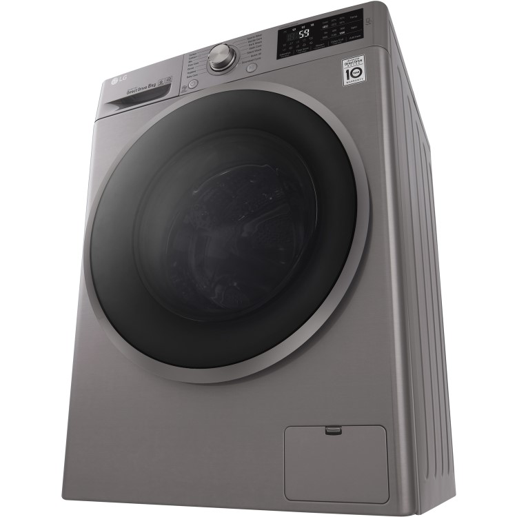 GRADE A2 - LG F2J6TN8S 8kg 1200rpm Freestanding Washing Machine - Shiny Steel