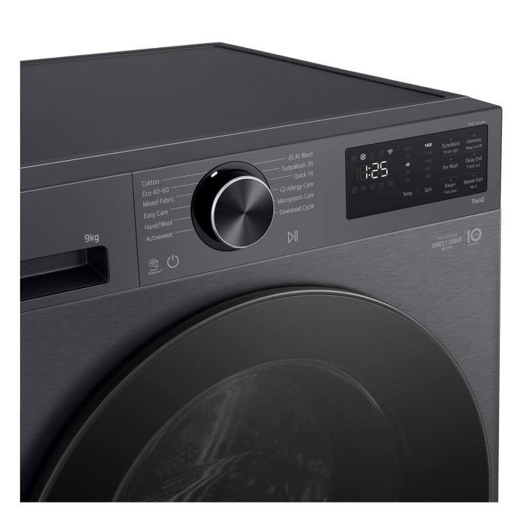 LG VX50 Series Counter-Depth MAX 9kg 1200rpm Washing Machine - Black