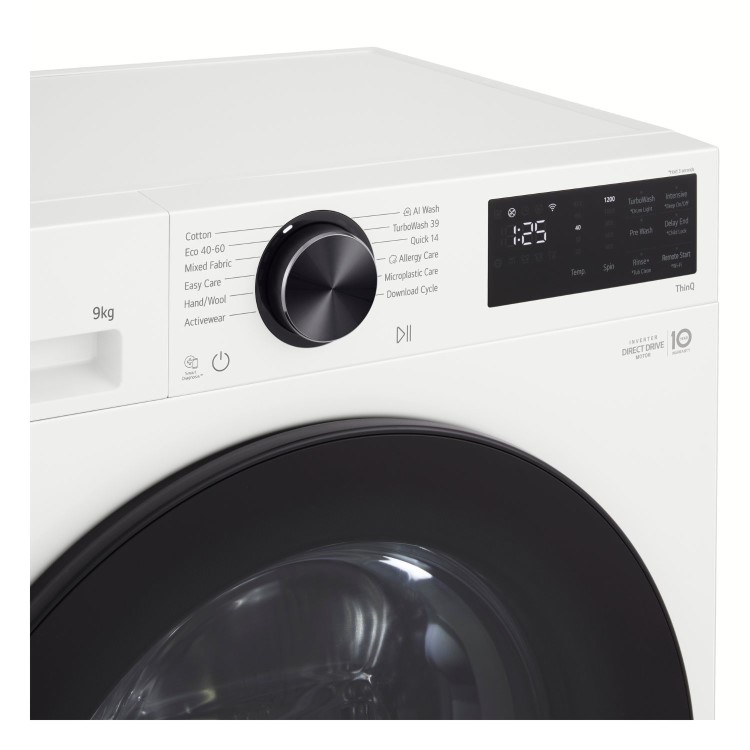 LG VX50 9kg 1200rpm Washing Machine - White