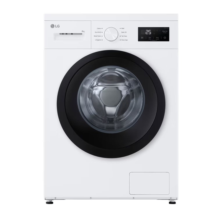 LG A10 Series 8kg 1400rpm Washing Machine - White