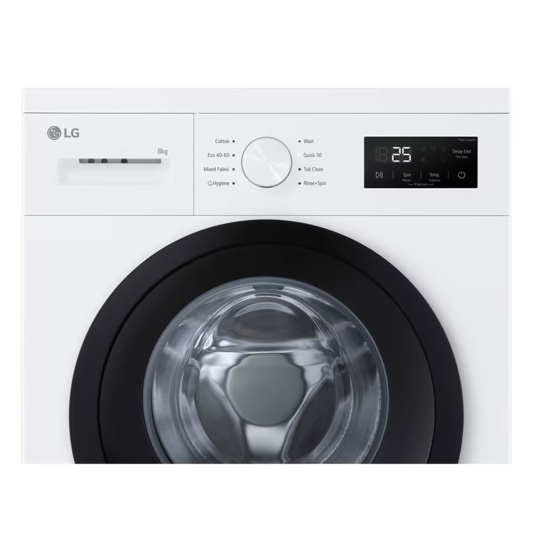 LG A10 Series 8kg 1400rpm Washing Machine - White